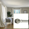 Versailles - Esencial Convex Curtain Rod Set, Adjustable Length, Silver (2 Sizes Available) - - Mounts For Less