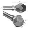 Versailles - Esencial Convex Curtain Rod Set, Adjustable Length, Silver (2 Sizes Available) - - Mounts For Less