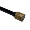 Versailles - Esencial Cork Curtain Rod Set, Adjustable Length, Black (2 Sizes Available) - - Mounts For Less