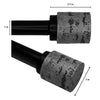 Versailles - Esencial Cork Curtain Rod Set, Adjustable Length, Black (2 Sizes Available) - - Mounts For Less