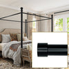 Versailles - Esencial Kepi Curtain Rod Set, Adjustable Length, Black (2 Sizes Available) - - Mounts For Less