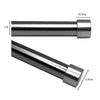 Versailles - Esencial Kepi Curtain Rod Set, Adjustable Length, Silver (2 Sizes Available) - - Mounts For Less