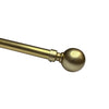 Versailles - Essential Orb Curtain Rod Set, Adjustable Length, Gold (2 Sizes Available) - - Mounts For Less