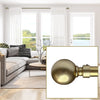 Versailles - Essential Orb Curtain Rod Set, Adjustable Length, Gold (2 Sizes Available) - - Mounts For Less