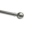 Versailles - Essential Orb Curtain Rod Set, Adjustable Length, Silver (2 Sizes Available) - - Mounts For Less