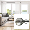 Versailles - Essential Orb Curtain Rod Set, Adjustable Length, Silver (2 Sizes Available) - - Mounts For Less