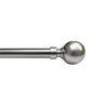 Versailles - Essential Orb Curtain Rod Set, Adjustable Length, Silver (2 Sizes Available) - - Mounts For Less