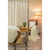 Versailles - Faux Linen Privacy Panel, 42" x 72", Adjustable Height, Off-White - - Mounts For Less