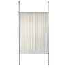 Versailles - Faux Linen Privacy Panel, 42" x 72", Adjustable Height, Off-White - - Mounts For Less