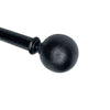 Versailles - Heirloom Curtain Rod Set, Adjustable Length, Black (2 Sizes Available) - - Mounts For Less