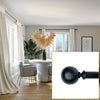 Versailles - Heirloom Curtain Rod Set, Adjustable Length, Black (2 Sizes Available) - - Mounts For Less