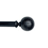 Versailles - Heirloom Curtain Rod Set, Adjustable Length, Black (2 Sizes Available) - - Mounts For Less