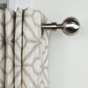 Versailles - Imperial Ball Double Curtain Rod Set, Adjustable Length, Silver (Available in 2 Sizes) - - Mounts For Less