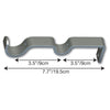 Versailles - Imperial Ball Double Curtain Rod Set, Adjustable Length, Silver (Available in 2 Sizes) - - Mounts For Less