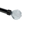 Versailles - Imperial Dew Drop Curtain Rod Set, Adjustable Length, Silver (2 Sizes Available) - - Mounts For Less