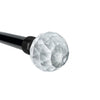 Versailles - Imperial Dew Drop Curtain Rod Set, Adjustable Length, Silver (2 Sizes Available) - - Mounts For Less