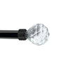 Versailles - Imperial Dew Drop Curtain Rod Set, Adjustable Length, Silver (2 Sizes Available) - - Mounts For Less