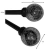 Versailles - Industria Mercury Curtain Rod Set, Adjustable Length, Black (2 Sizes Available) - - Mounts For Less