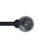 Versailles - Industria Mercury Curtain Rod Set, Adjustable Length, Black (2 Sizes Available) - - Mounts For Less
