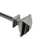 Versailles - Industria Stacked Curtain Rod Set, Adjustable Length, Silver (2 Sizes Available) - - Mounts For Less