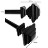 Versailles - Industria Stacked Curtain Rod Set, Adjustable Length, Silver (2 Sizes Available) - - Mounts For Less