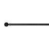 Versailles - Lexington Ball Curtain Rod Set, Adjustable Length, Black (3 Sizes Available) - - Mounts For Less