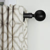 Versailles - Lexington Ball Curtain Rod Set, Adjustable Length, Black (3 Sizes Available) - - Mounts For Less