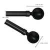 Versailles - Lexington Ball Curtain Rod Set, Adjustable Length, Black (3 Sizes Available) - - Mounts For Less