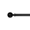 Versailles - Lexington Ball Curtain Rod Set, Adjustable Length, Black (3 Sizes Available) - - Mounts For Less