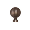 Versailles - Lexington Ball Curtain Rod Set, Adjustable Length, Bronze (3 Sizes Available) - - Mounts For Less