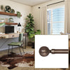 Versailles - Lexington Ball Curtain Rod Set, Adjustable Length, Bronze (3 Sizes Available) - - Mounts For Less
