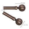 Versailles - Lexington Ball Curtain Rod Set, Adjustable Length, Bronze (3 Sizes Available) - - Mounts For Less