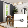 Versailles - Lexington Ball Curtain Rod Set, Adjustable Length, Silver (3 Sizes Available) - - Mounts For Less