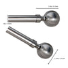 Versailles - Lexington Ball Curtain Rod Set, Adjustable Length, Silver (3 Sizes Available) - - Mounts For Less
