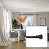 Versailles - Lexington Flare Curtain Rod Set, Adjustable Length, Black (3 Sizes Available) - - Mounts For Less