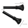 Versailles - Lexington Flare Curtain Rod Set, Adjustable Length, Black (3 Sizes Available) - - Mounts For Less