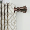 Versailles - Lexington Flare Curtain Rod Set, Adjustable Length, Bronze (3 Sizes Available) - - Mounts For Less