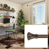 Versailles - Lexington Flare Curtain Rod Set, Adjustable Length, Bronze (3 Sizes Available) - - Mounts For Less
