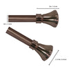 Versailles - Lexington Flare Curtain Rod Set, Adjustable Length, Bronze (3 Sizes Available) - - Mounts For Less