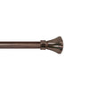 Versailles - Lexington Flare Curtain Rod Set, Adjustable Length, Bronze (3 Sizes Available) - - Mounts For Less