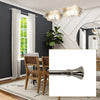 Versailles - Lexington Flare Curtain Rod Set, Adjustable Length, Silver (3 Sizes Available) - - Mounts For Less