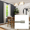 Versailles - Lexington Ringlets Curtain Rod Set, Adjustable Length, Silver (2 Sizes Available) - - Mounts For Less