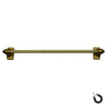 Versailles - Magnetic Curtain Rod, Adjustable Length from 15" to 28", Super Hold, Bronze - - Mounts For Less