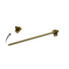 Versailles - Magnetic Curtain Rod, Adjustable Length from 15" to 28", Super Hold, Bronze - - Mounts For Less