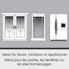 Versailles - Magnetic Curtain Rod, Adjustable Length from 15" to 28", White - - Mounts For Less