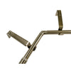 Versailles - Oriel Bay Window Curtain Rod Set, 43" to 78", Silver - - Mounts For Less