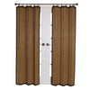 Versailles - Ring Top Bamboo Curtain Panel, Brass Grommets, 40" x 84", Brown - - Mounts For Less