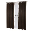 Versailles - Ring Top Bamboo Curtain Panel, Brass Grommets, 40" x 84", Espresso - - Mounts For Less