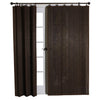 Versailles - Ring Top Bamboo Curtain Panel, Brass Grommets, 40" x 84", Espresso - - Mounts For Less
