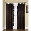 Versailles - Ring Top Bamboo Curtain Panel, Brass Grommets, 40" x 84", Espresso - - Mounts For Less